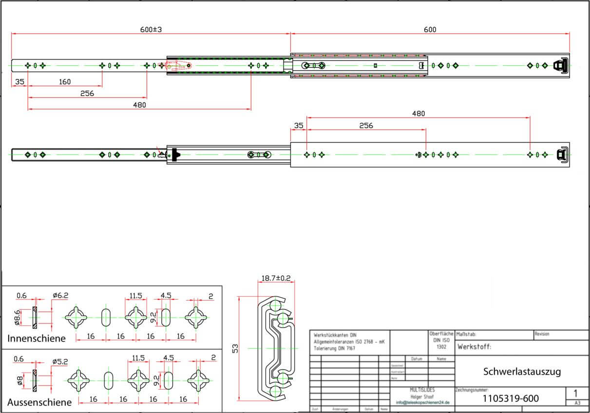 Dibujo técnico Extractor de alta resistencia 1105319-600