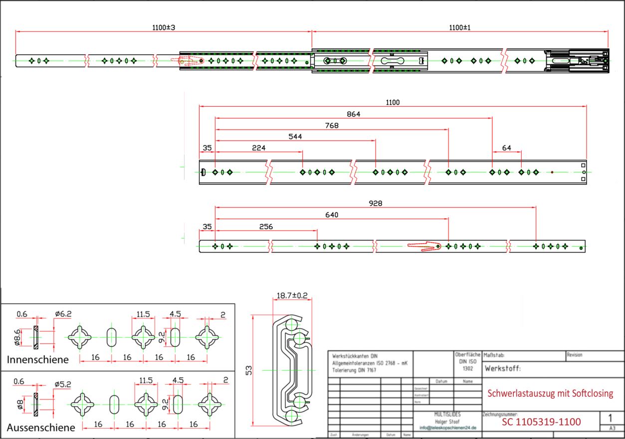 Dibujo técnico Extractor de alta resistencia SC1105319-1100
