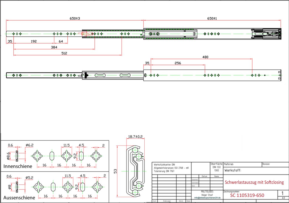 Dibujo técnico Extractor de alta resistencia SC1105319-650
