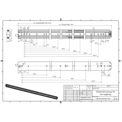 Schwerlastauszug DCL2307619-1422mm mit Verriegelung